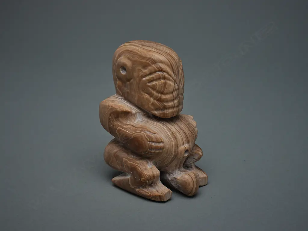 20thC stone male stone ti'i deity figure - Marquesas Islands, Image 1++